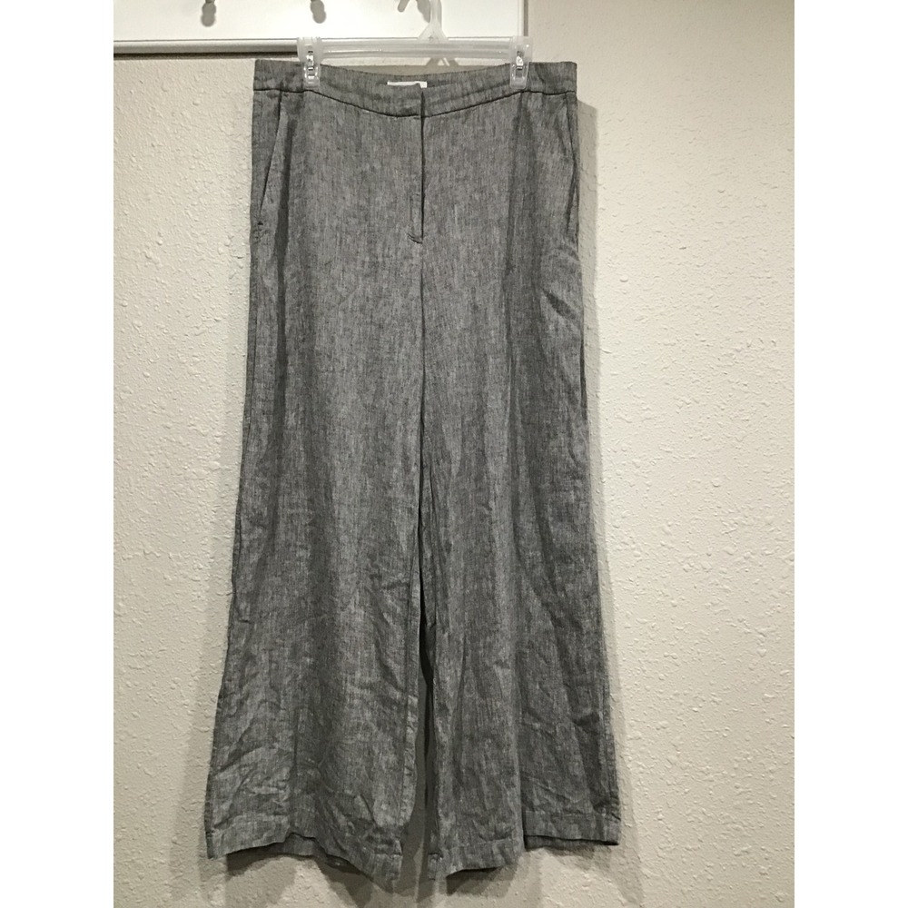 H&M Wide Leg Pants in Light Gray